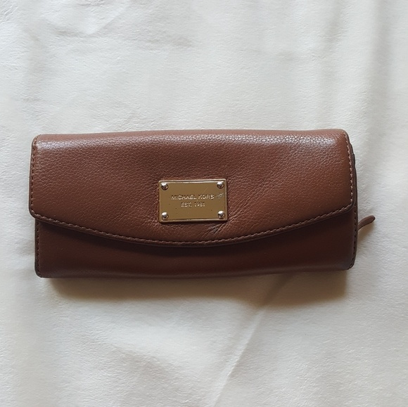 Michael Kors Handbags - Michael Kors Brown Leather Wallet